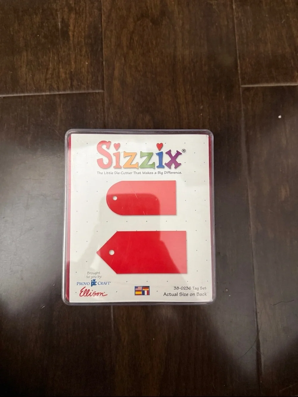 Sizzix tag set die cut